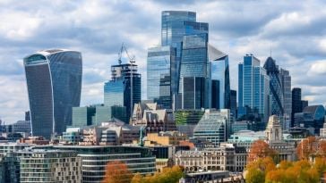 London skyline.