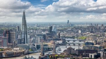 London skyline. 