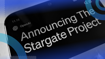 A smartphone with a headline about the Stargate Project