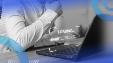 Person frustratedly waiting for website to load