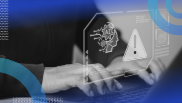 AI tool causing an error while person is on laptop