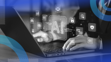 Person opening an AI tool connected to other services illustration