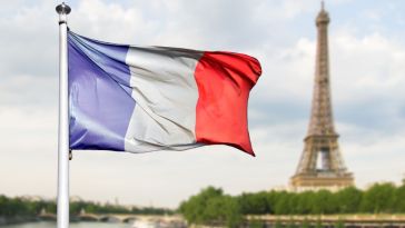 French flag and Eiffel Tower