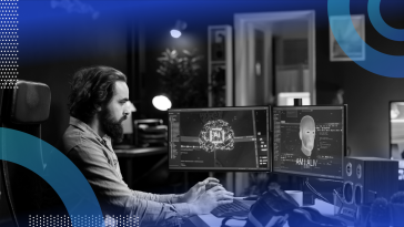 Developer working on an AI algorithm