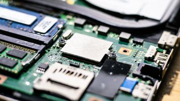 A close-up photograph of computer hardware.