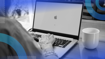 Person working on a Macbook