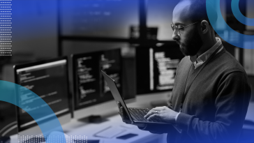 Cybersecurity Analyst reviewing a threat