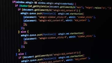 Code written in dark mode.