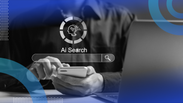 Person using AI search on their phone