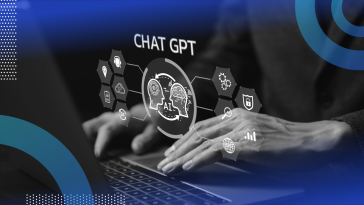 Developer using a ChatGPT interface with overlay