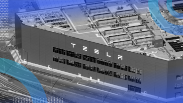 A Tesla factory