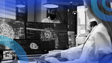 Developer working on an LLM project on computer