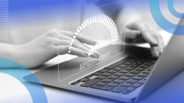 Data scientist measuring data velocity with speedometer