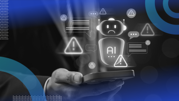 AI chatbot with errors around it