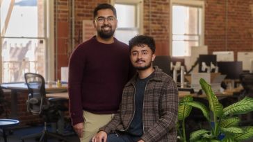 Reducto’s co-founders, CTO Raunak Chowdhuri and CEO Adit Abraham are pictured next to each other in an office setting.