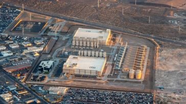 An aerial shot of a Google data center in Henderson, Nevada