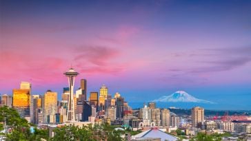 A view of the Seattle skyline.