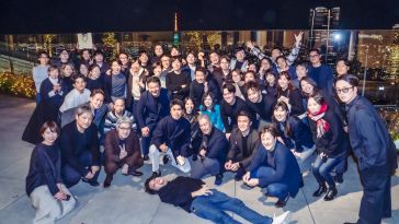A group photo of Braze employees