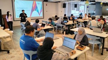 Motorola Solutions employees during “You & AI Day”
