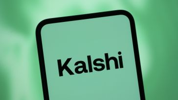 The Kalshi app loads on a smartphone.