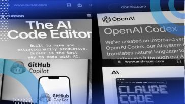 Logos for Cursor, Codex, Github Copilot and Claude Code