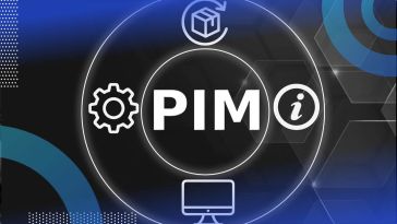 A graphic showing a product information management cycle