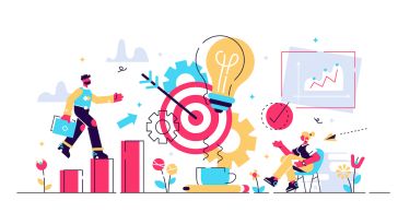 A series of images representing productivity.