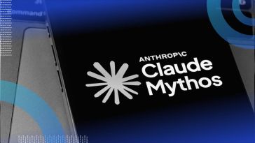 A smartphone with the Claude Mythos logo