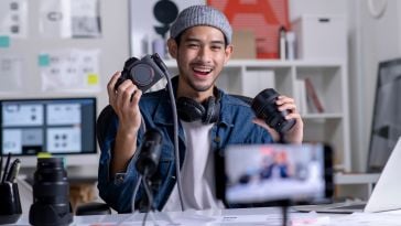 Content creator pictured