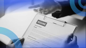 A resume on a clipboard