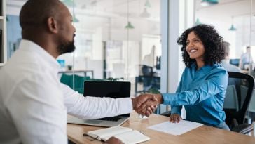 Job interview depiction