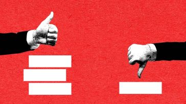 Thumbs pointing up and down