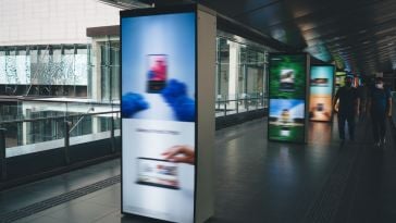 digital ad board pictured