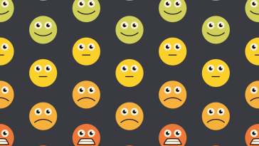 Various face emojis, PIP illustration
