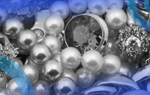 A pile of jewels and pearls