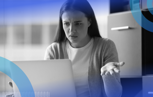 person frustrated at computer representing chatGPT-5 frustration
