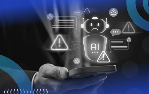 AI chatbot with errors around it