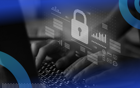 Cybersecurity expert working on system