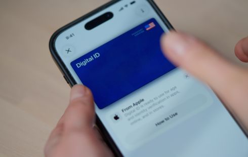 A user accesses their digital ID on an iPhone.