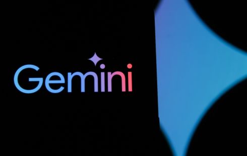The Google Gemini logo on a computer screen