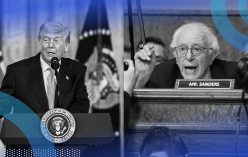 Donald Trump and Bernie Sanders