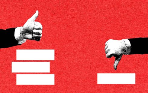 Thumbs pointing up and down