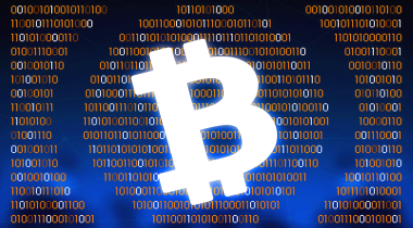A large Bitcoin Cash logo.