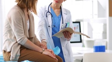 doctor interacting with patient
