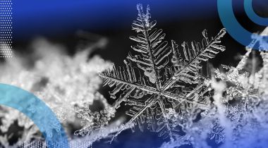 Close up of a snowflake