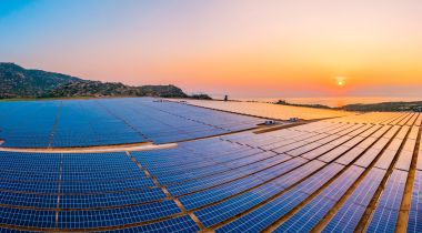 A field of solar panels