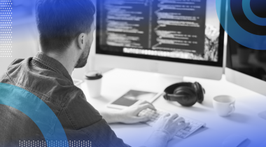 Developer writing TypeScript code