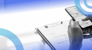 A user takes a smartphone picture using optical character recognition