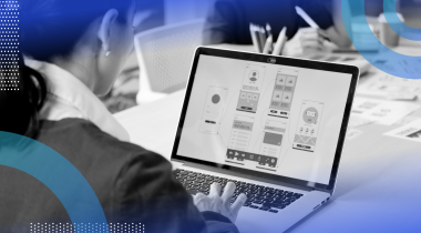 UX developer reviewing an app design