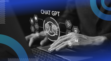 Developer using a ChatGPT interface with overlay